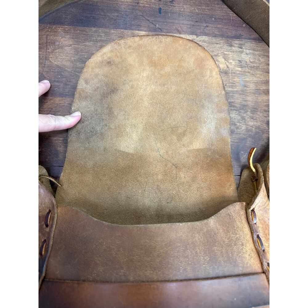 Vintage Brown Leather Handcrafted Saddle Bag Satchel Purse BOHO Southwestern - Picture 12 of 16